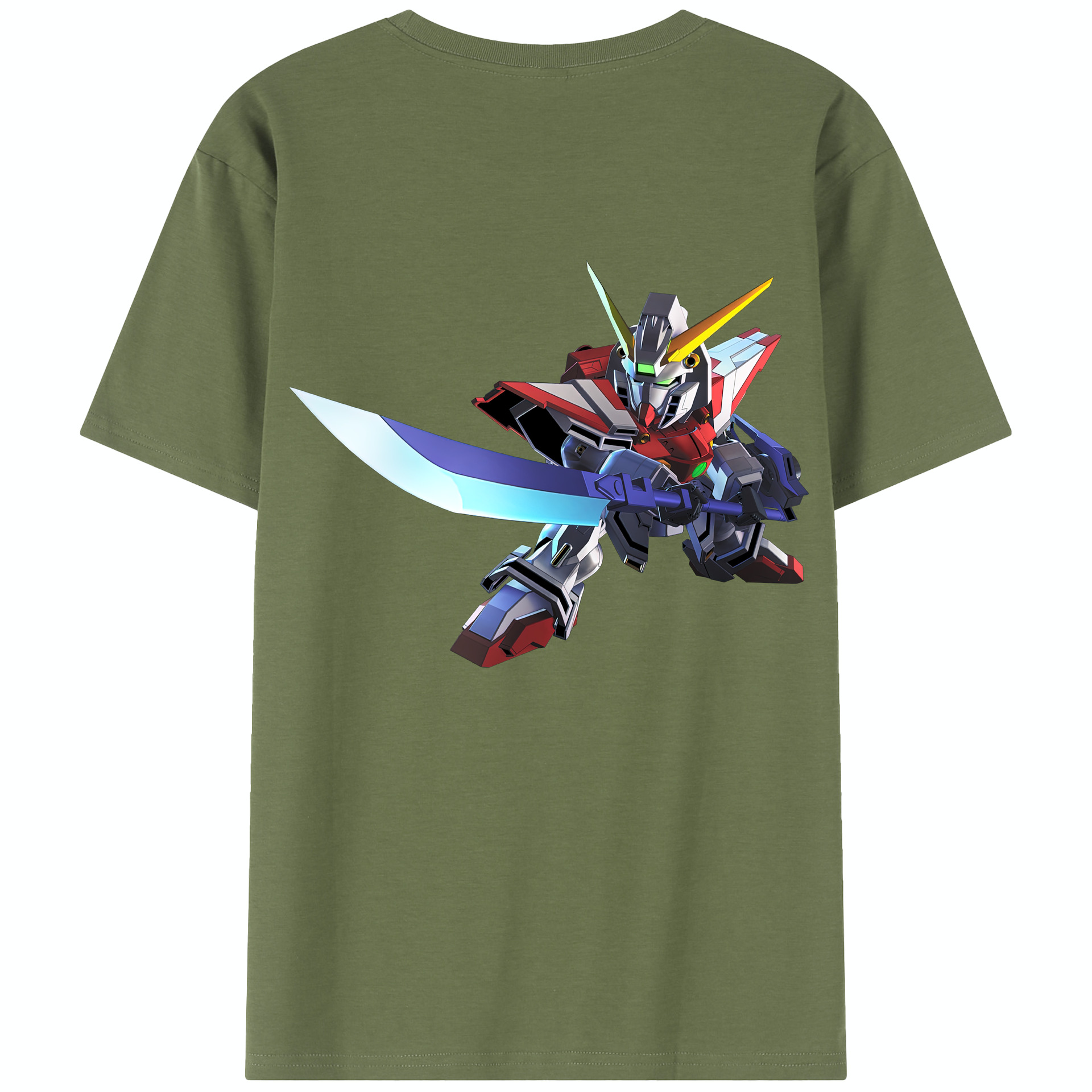 （画像用） 機動戦士ガンダム Mobile Suit Gundam 綿100％半袖Tシャツ（背面プリント）